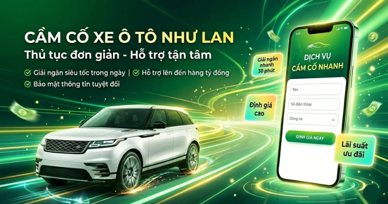 Cầm xe ô tô giá cao